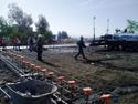 This large 40,000 sf commercial slab foundation was poured using a laser screed.